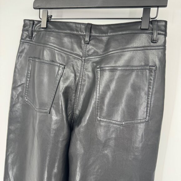 Aritzia Wilfred The Melina Vegan Leather Pant in Black Womens Size 10 - Picture 9 of 16
